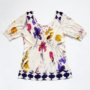 NWOT RIC RAC Floral Watercolor Tunic Small